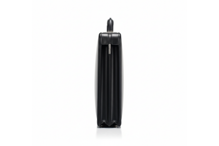 Leather Attache,Breifcase Black, One Size